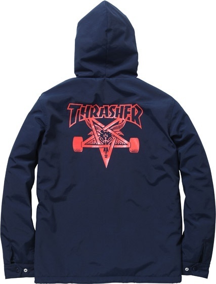 Thrasher Supreme Hooded Coaches Jacket 1
